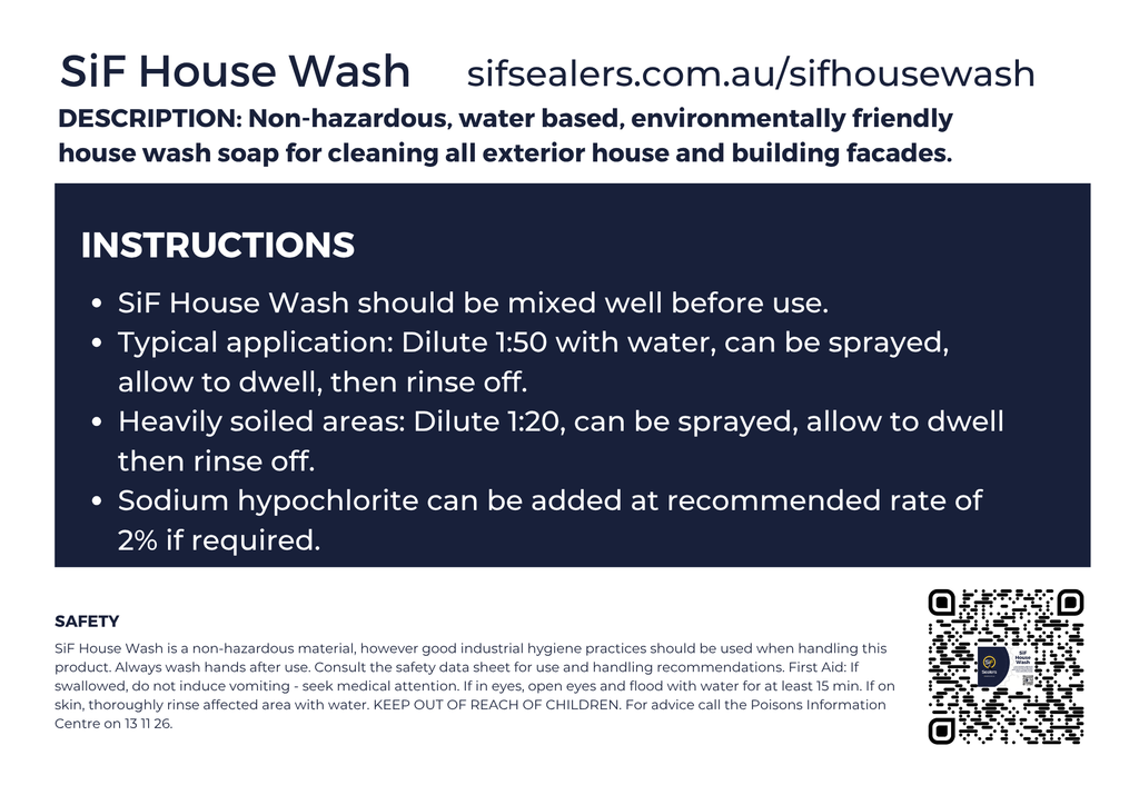 SiF House Wash - 20L